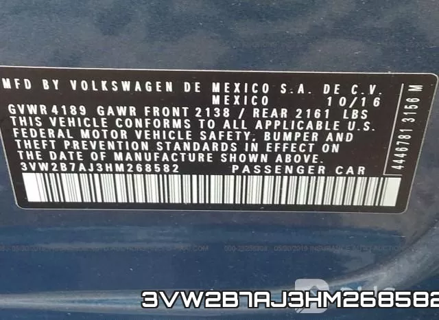 3VW2B7AJ3HM268582 фото 10