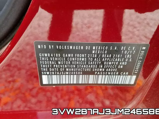 3VW2B7AJ3JM246586 фото 2