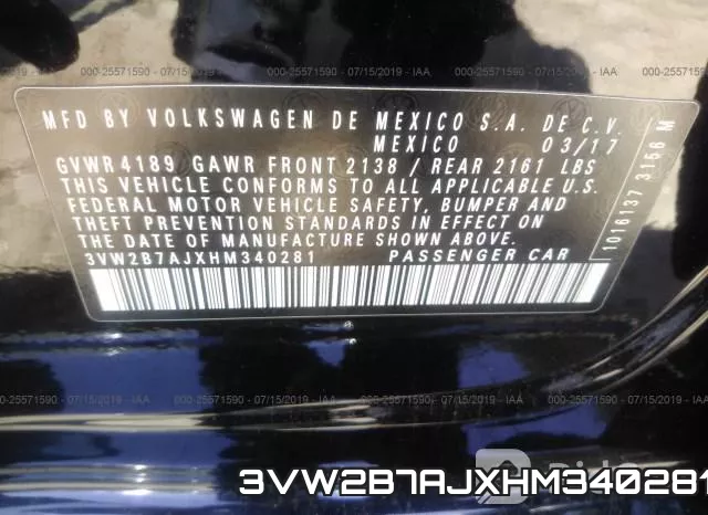 3VW2B7AJXHM340281 фото 10