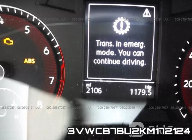 3VWCB7BU2KM172124 фото 8