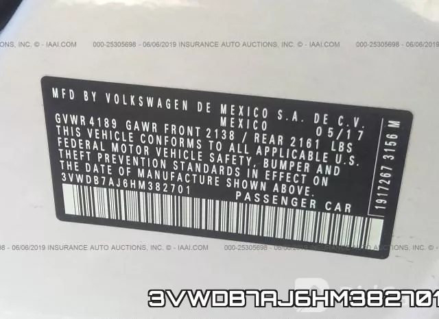 3VWDB7AJ6HM382701 фото 10