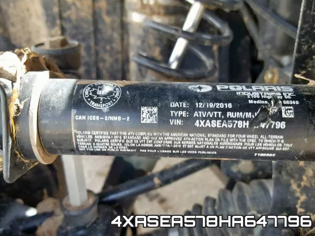 4XASEA578HA647796 фото 2