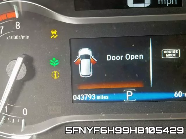 5FNYF6H99HB105429 фото 9