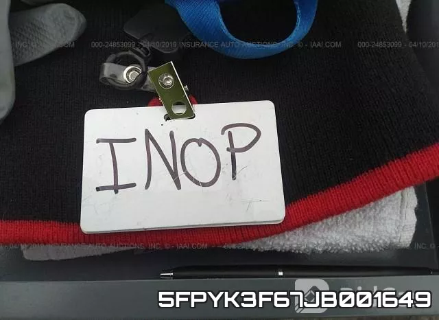 5FPYK3F67JB001649 фото 8