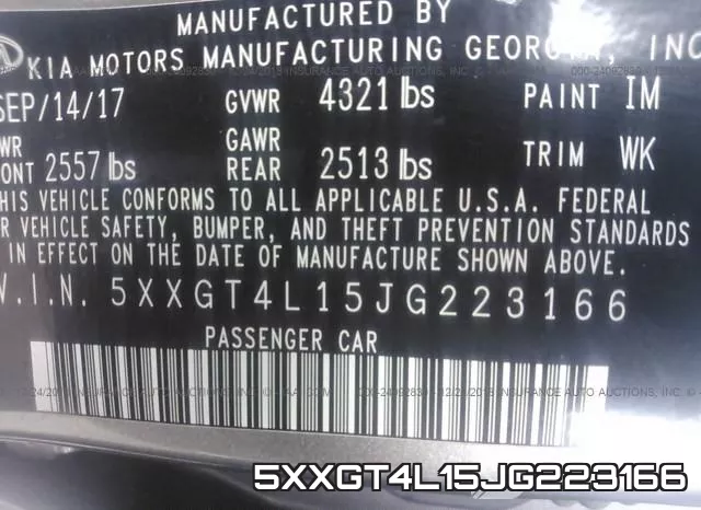 5XXGT4L15JG223166 фото 10