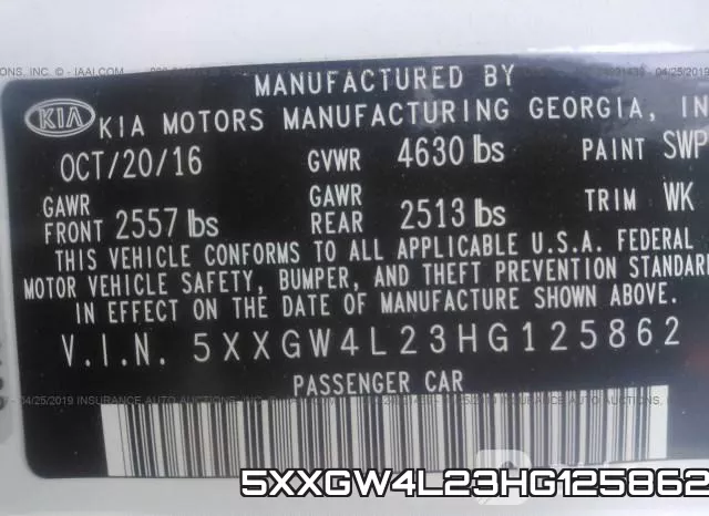 5XXGW4L23HG125862 фото 10