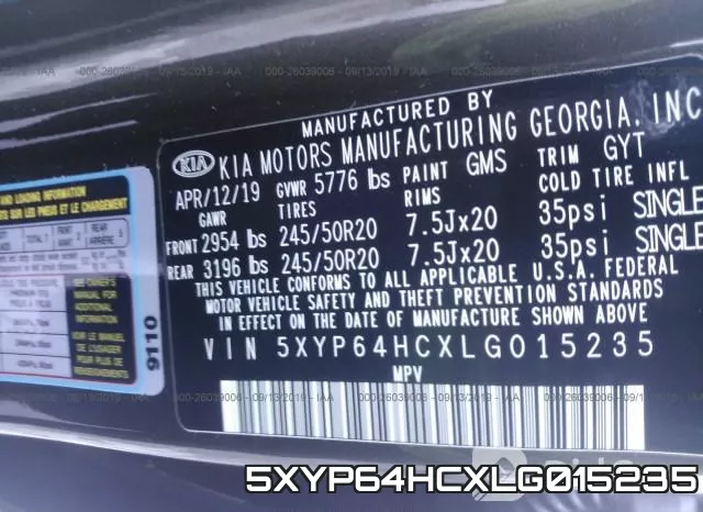 5XYP64HCXLG015235 фото 10