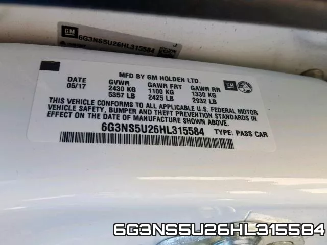 6G3NS5U26HL315584 фото 2