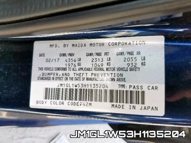 JM1GL1W53H1135204 фото 2