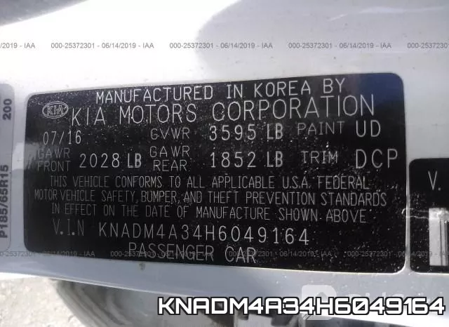 KNADM4A34H6049164 фото 10