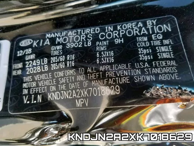 KNDJN2A2XK7018629 фото 2
