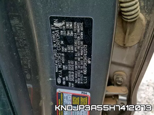 KNDJP3A55H7412073 фото 2