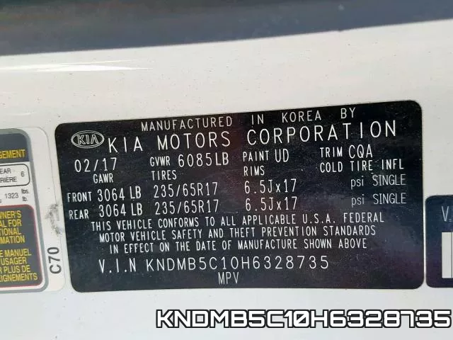 KNDMB5C10H6328735 фото 2