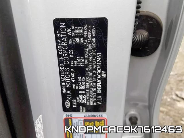 KNDPMCAC9K7612463 фото 2