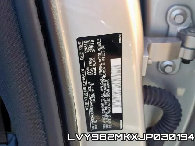 LVY982MKXJP030194 фото 2