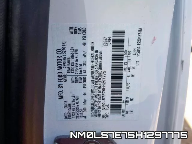 NM0LS7E75H1297775 фото 2