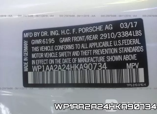 WP1AA2A24HKA90734 фото 10