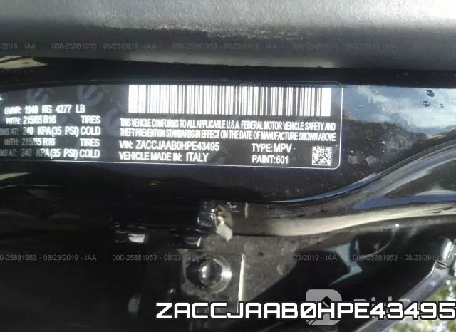 ZACCJAAB0HPE43495 фото 10