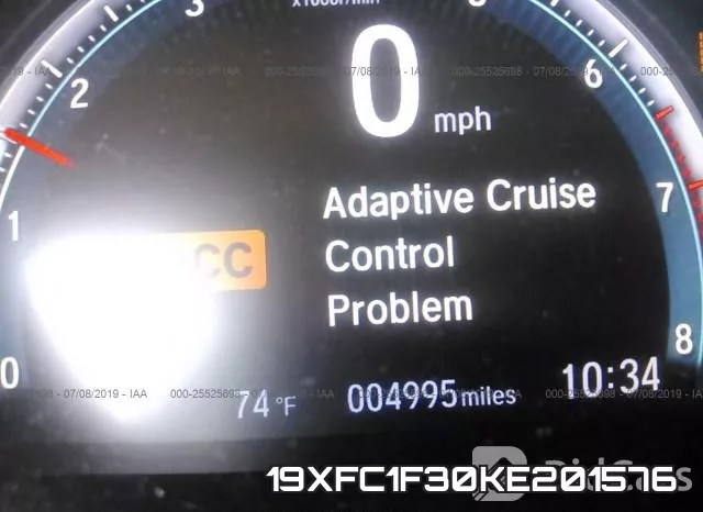 19XFC1F30KE201576 фото 8