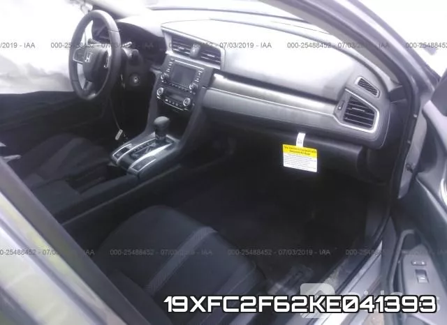 19XFC2F62KE041393 фото 6