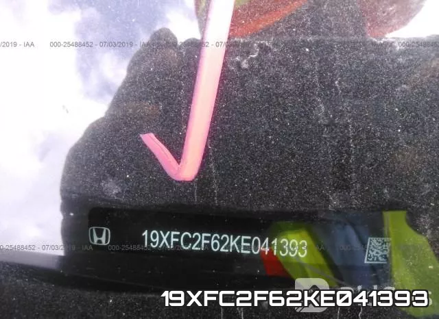 19XFC2F62KE041393 фото 10