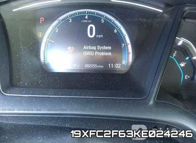 19XFC2F63KE024246 фото 8