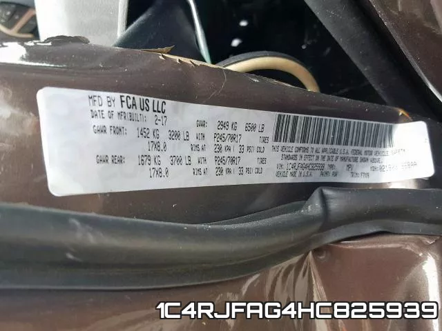 1C4RJFAG4HC825939 фото 2