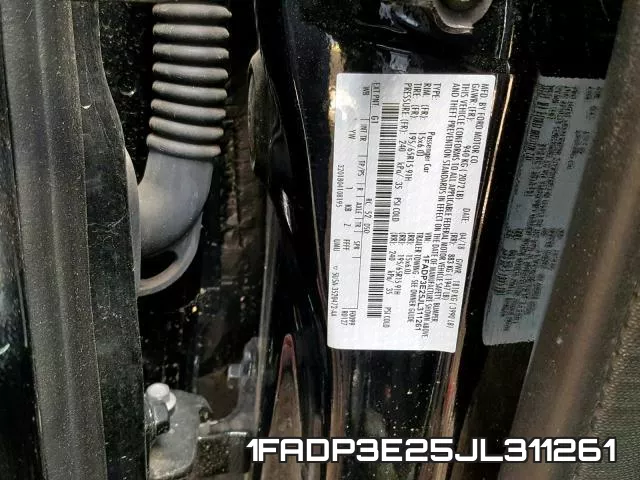 1FADP3E25JL311261 фото 2