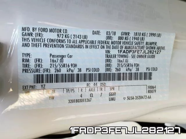1FADP3FE7JL282127 фото 2
