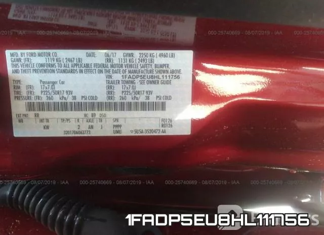 1FADP5EU8HL111756 фото 10