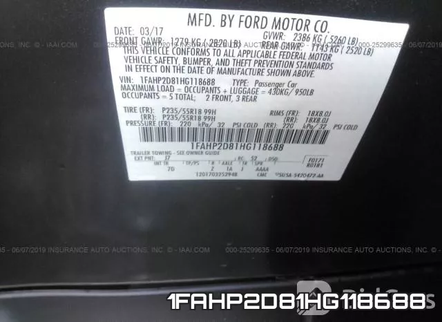 1FAHP2D81HG118688 фото 10