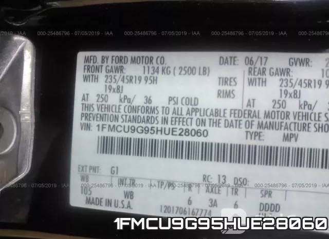 1FMCU9G95HUE28060 фото 10