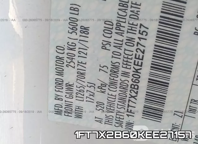 1FT7X2B60KEE27157 фото 10
