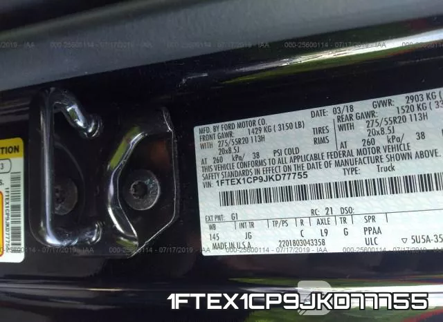 1FTEX1CP9JKD77755 фото 10