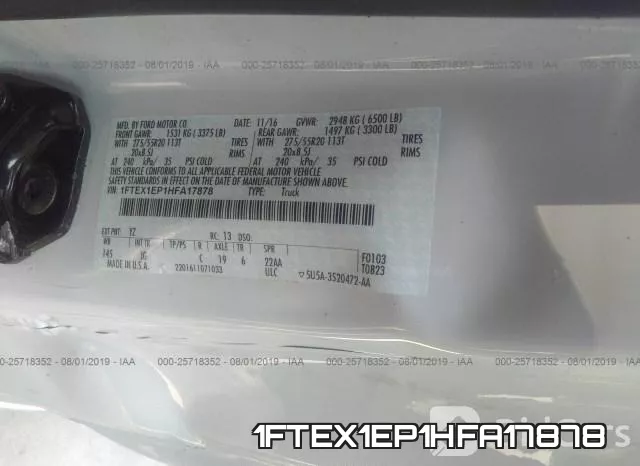 1FTEX1EP1HFA17878 фото 10