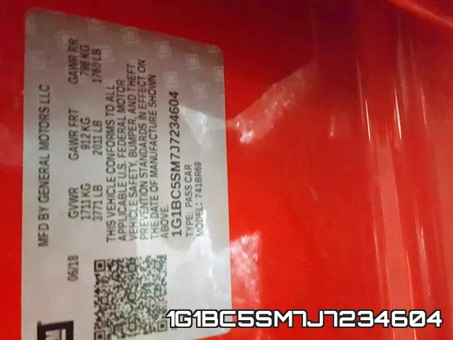 1G1BC5SM7J7234604 фото 2