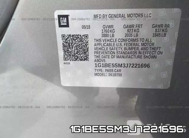 1G1BE5SM3J7221696 фото 10
