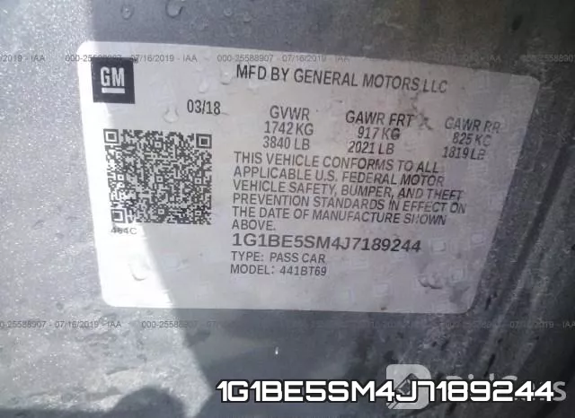 1G1BE5SM4J7189244 фото 10