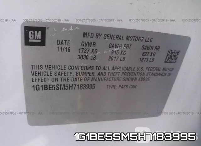 1G1BE5SM5H7183995 фото 10