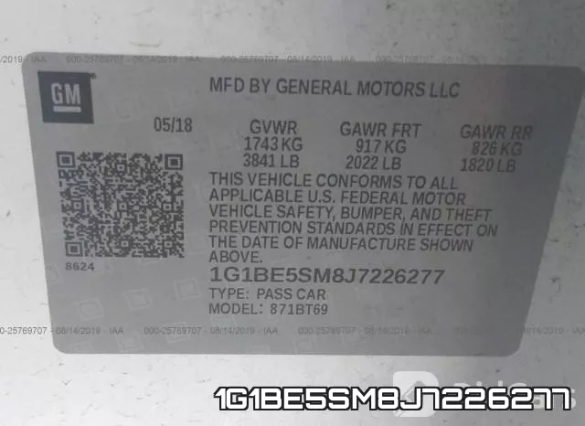 1G1BE5SM8J7226277 фото 10