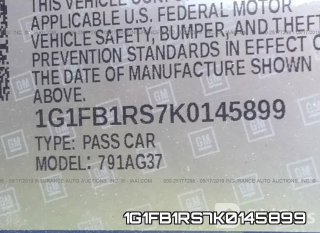 1G1FB1RS7K0145899 фото 10