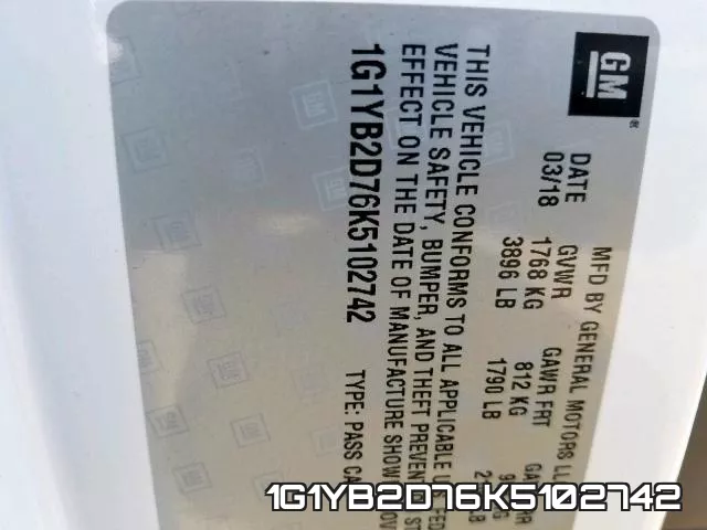 1G1YB2D76K5102742 фото 2