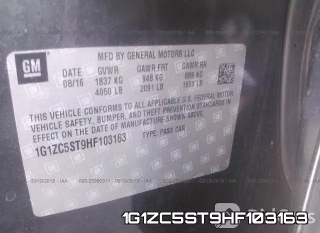 1G1ZC5ST9HF103163 фото 10