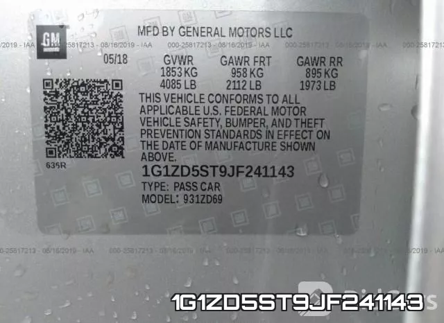 1G1ZD5ST9JF241143 фото 10