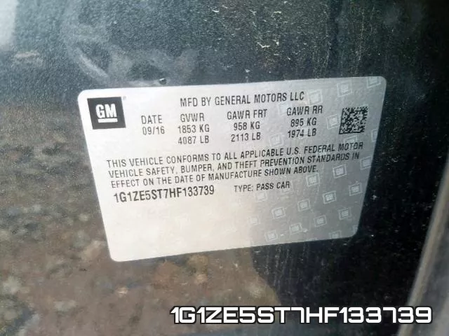 1G1ZE5ST7HF133739 фото 2