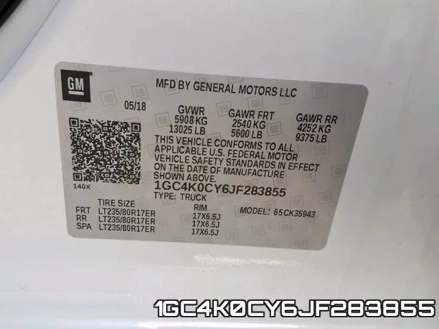 1GC4K0CY6JF283855 фото 2