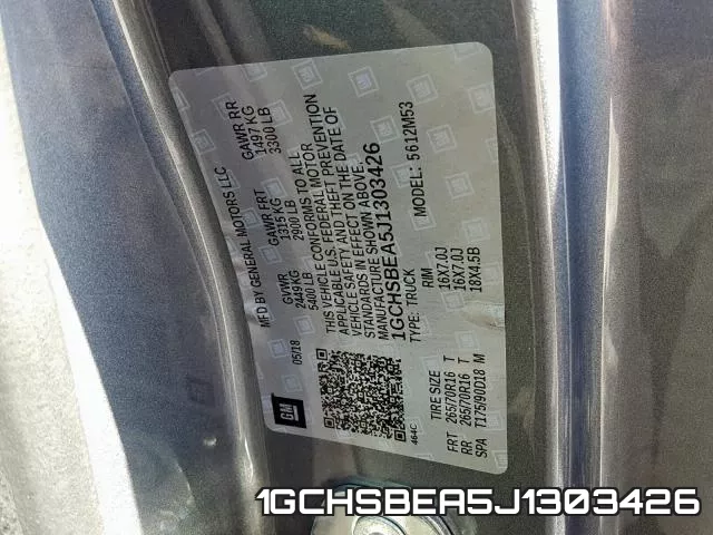 1GCHSBEA5J1303426 фото 2