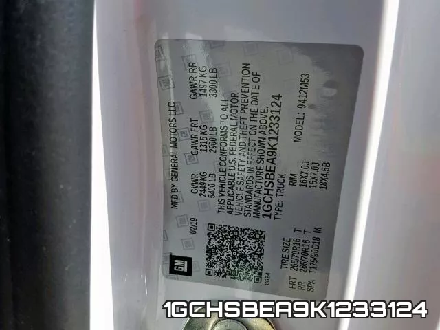 1GCHSBEA9K1233124 фото 2