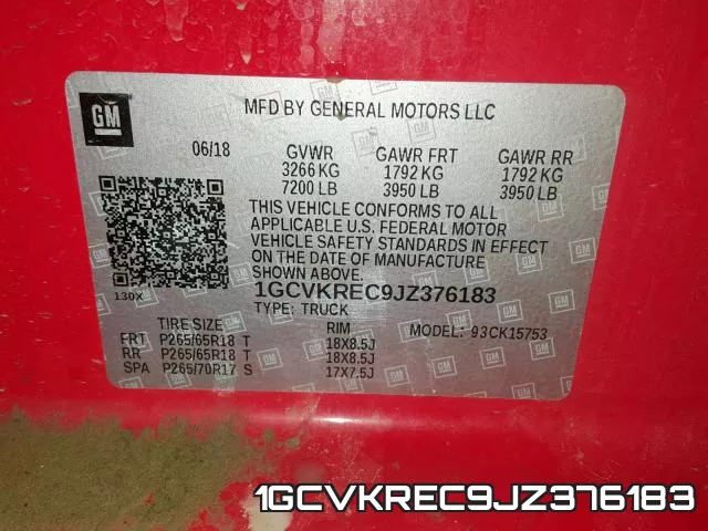 1GCVKREC9JZ376183 фото 2
