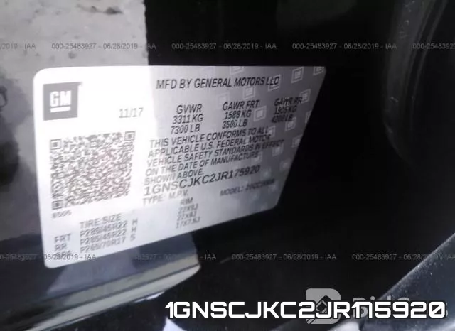 1GNSCJKC2JR175920 фото 10